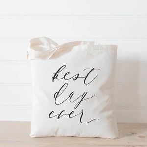PCB Home Dwell Best Day Ever Tote Bag🖤